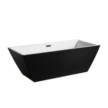 Best Sale CUPC CE TUV Black Acrylic Freestanding Soaking Bath Tub bath crock bathroom